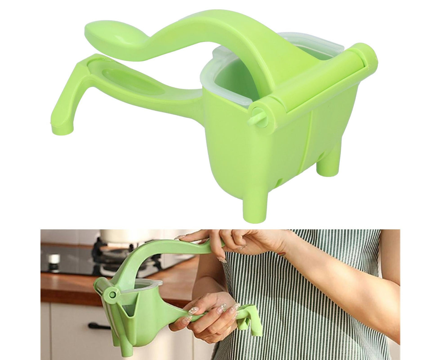 Green Manual Juicer, Lightweight Household Lemon Squeezer for Home Use