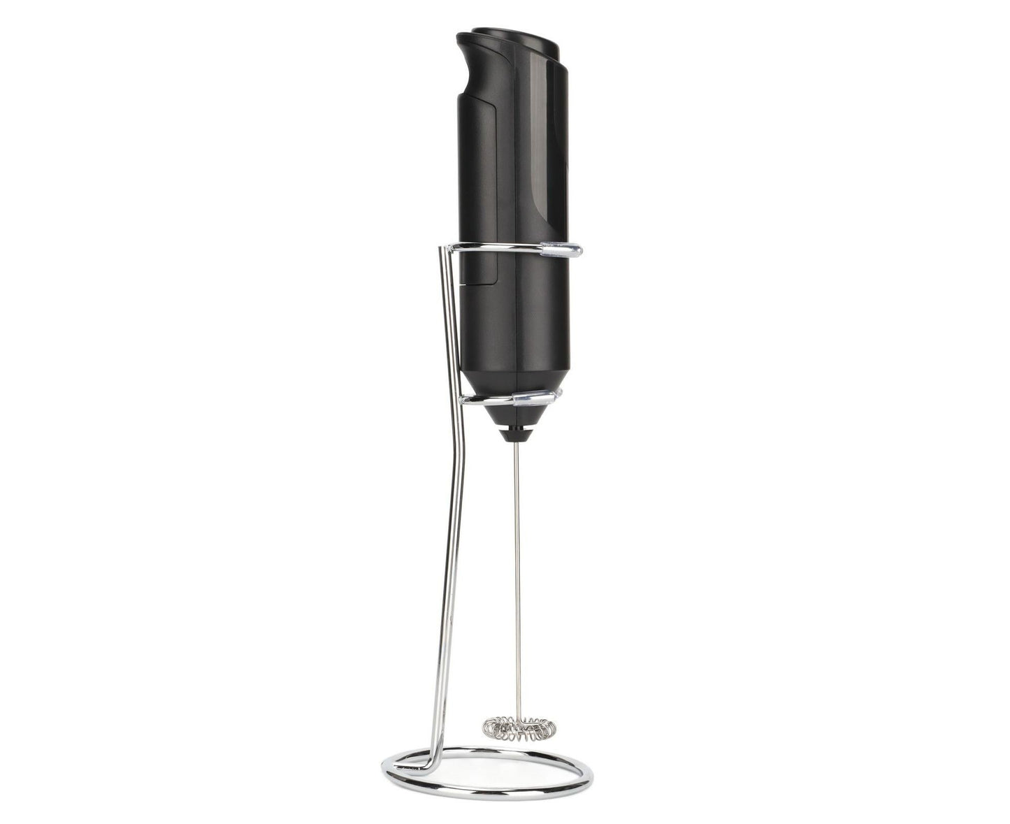 Stainless Steel Handheld Milk Frother, Electric Whisk & Drink Mixer with Bracket for Coffee