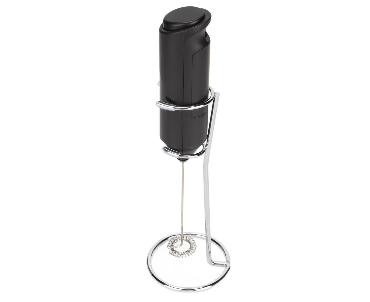 Stainless Steel Handheld Milk Frother, Electric Whisk & Drink Mixer with Bracket for Coffee