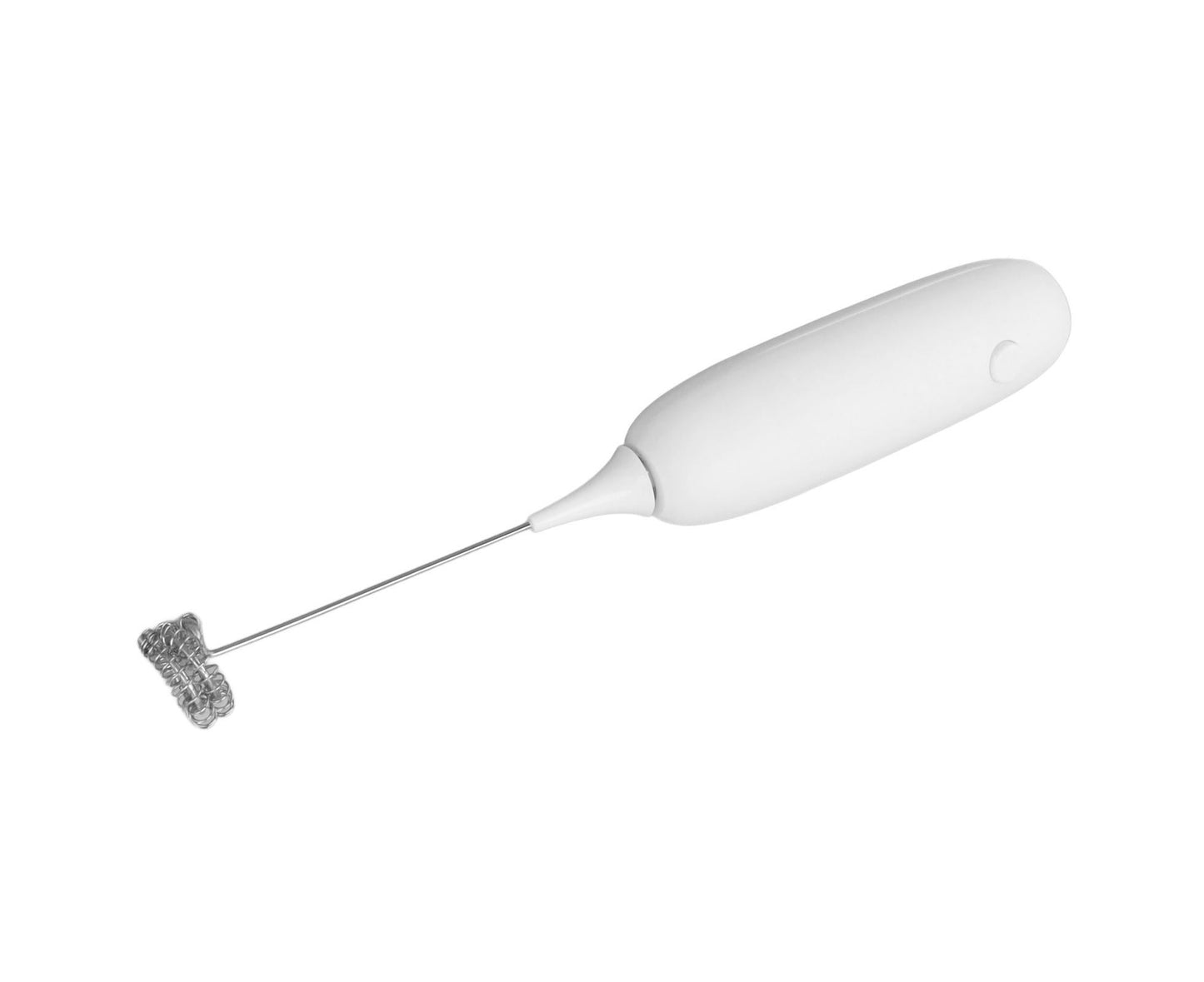 Battery Operated Handheld Milk Frother, Foam Maker, Egg Beater, Household Small Baking Tool for Coffee & Milkshakes, White