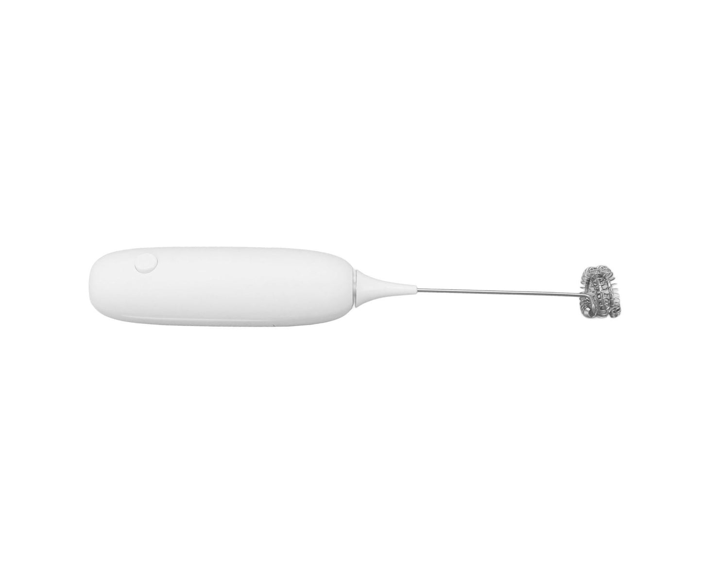 Battery Operated Handheld Milk Frother, Foam Maker, Egg Beater, Household Small Baking Tool for Coffee & Milkshakes, White