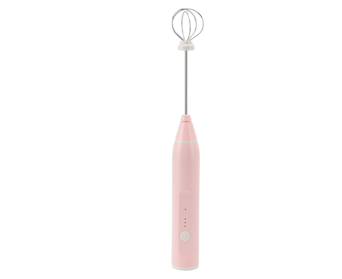 Mini Electric Stirrer, Cordless Multifunctional Eggbeater with 2 Heads for Home Coffee & Drinks, Pink