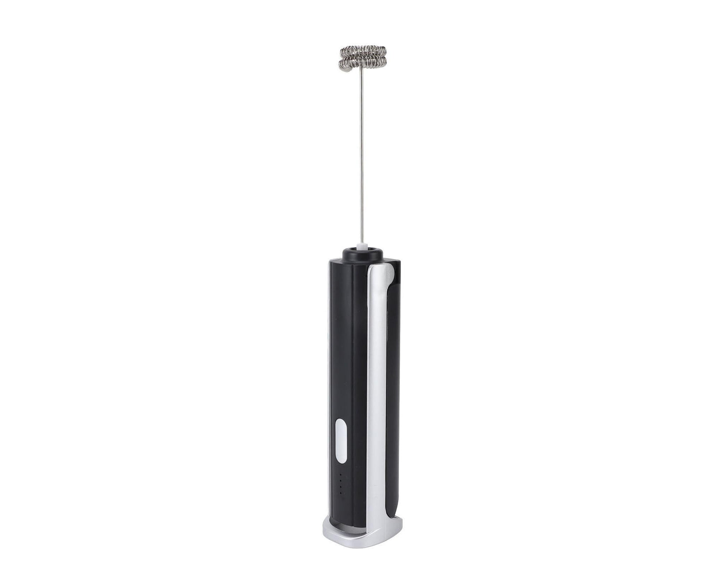 Handheld Milk Frother, Black, Dual Hoop Head, 3 Adjustable Gears, Electric Foam Maker for Coffee