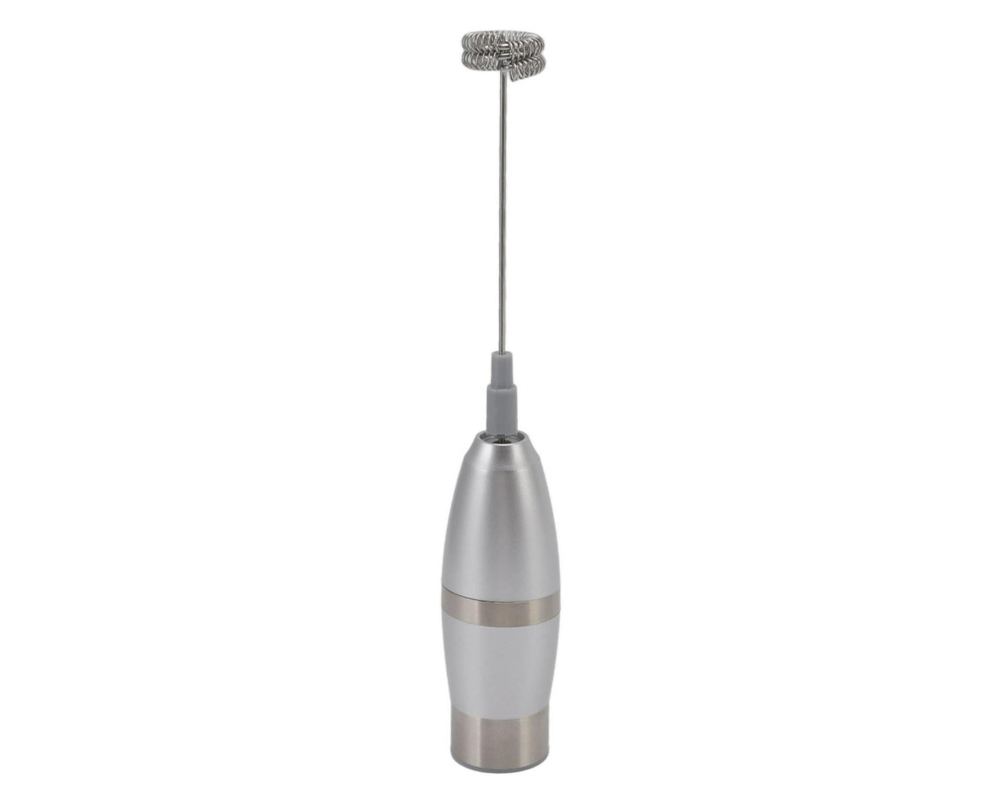 Electric Milk Frother, Handheld Battery Operated Drink Mixer, Portable Eggbeater with Stainless Steel Whisk