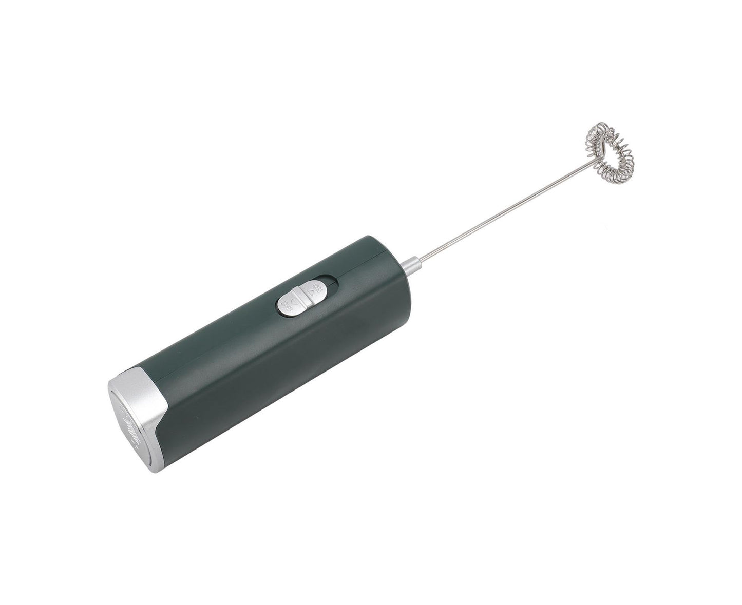 Electric Milk Frother, Multifunctional, Low Noise Mini Hand Wand for Coffee, Lattes, & Hot Chocolate, Dark Green