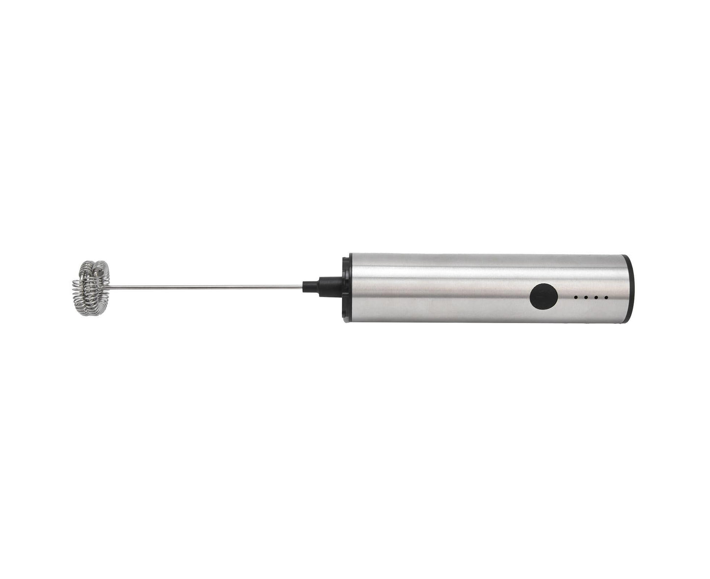 Stainless Steel Electric Milk Frother, Handheld Egg Beater, USB Charging, Mini Mixer