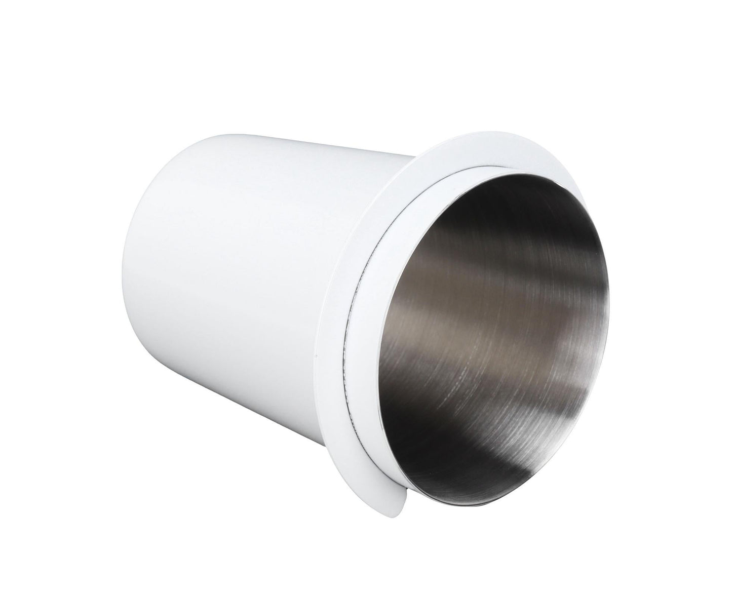 58mm Coffee Dosing Cup, Stainless Steel Dosing Tool for Coffee Machine Handle, White
