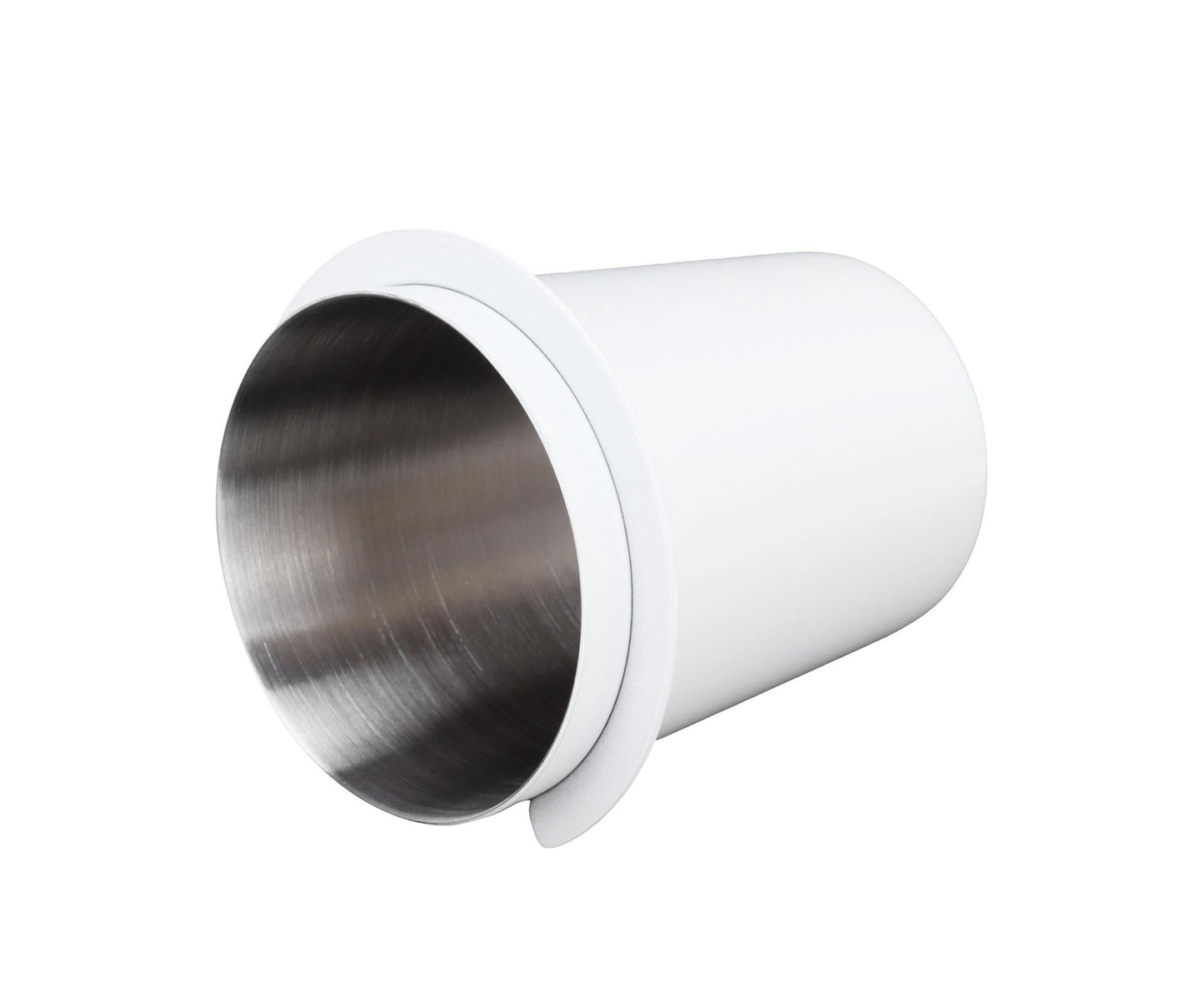 58mm Coffee Dosing Cup, Stainless Steel Dosing Tool for Coffee Machine Handle, White