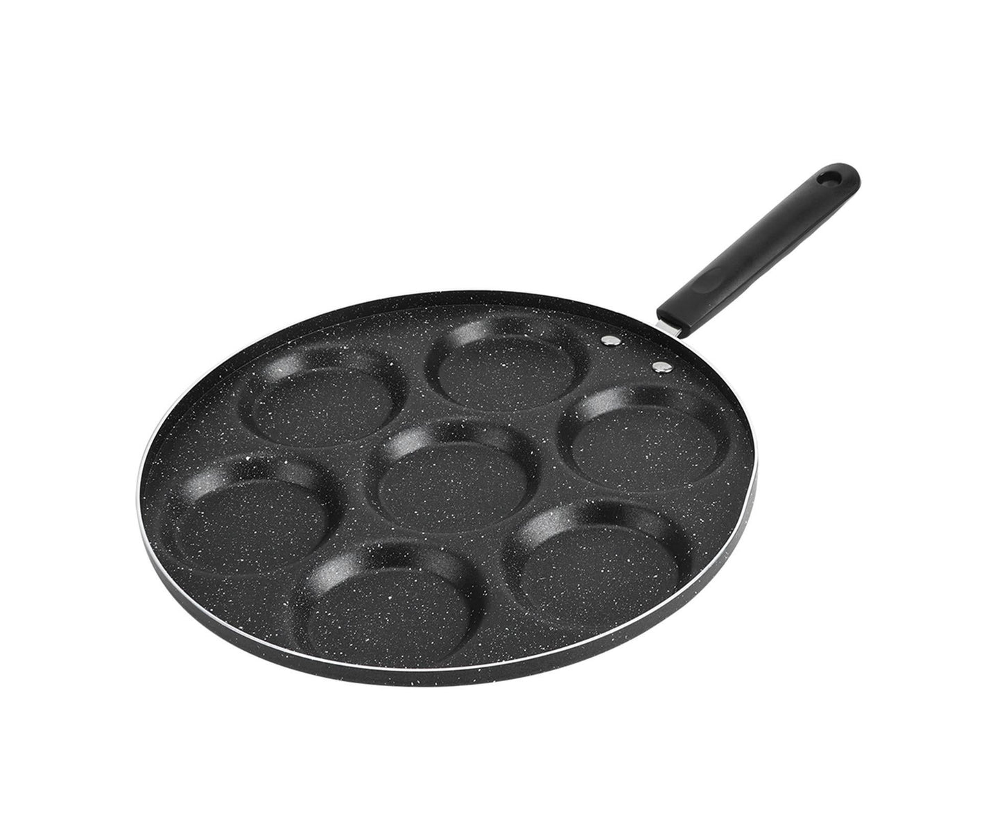 7-Hole Non-Stick Frying Pan, Egg & Burger Mold, Household Cooking Pan