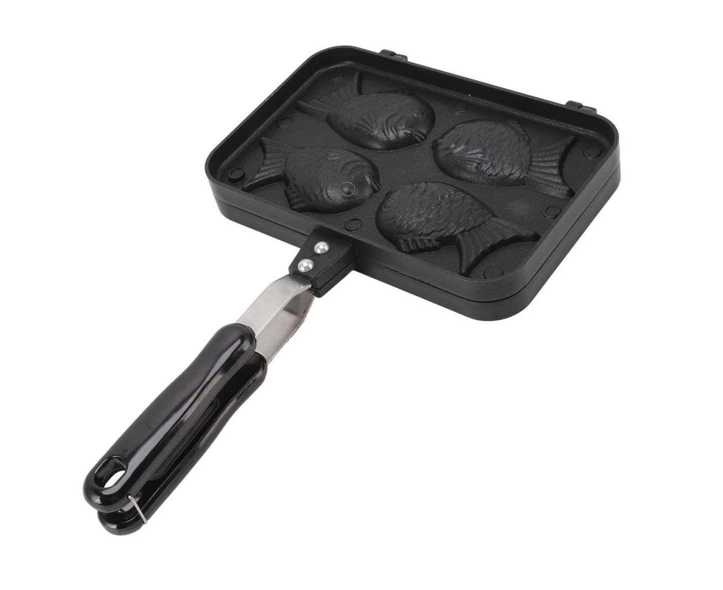 Taiyaki Fish Shape Cake Maker, Non-Stick Double Baking Pan Waffle Mold
