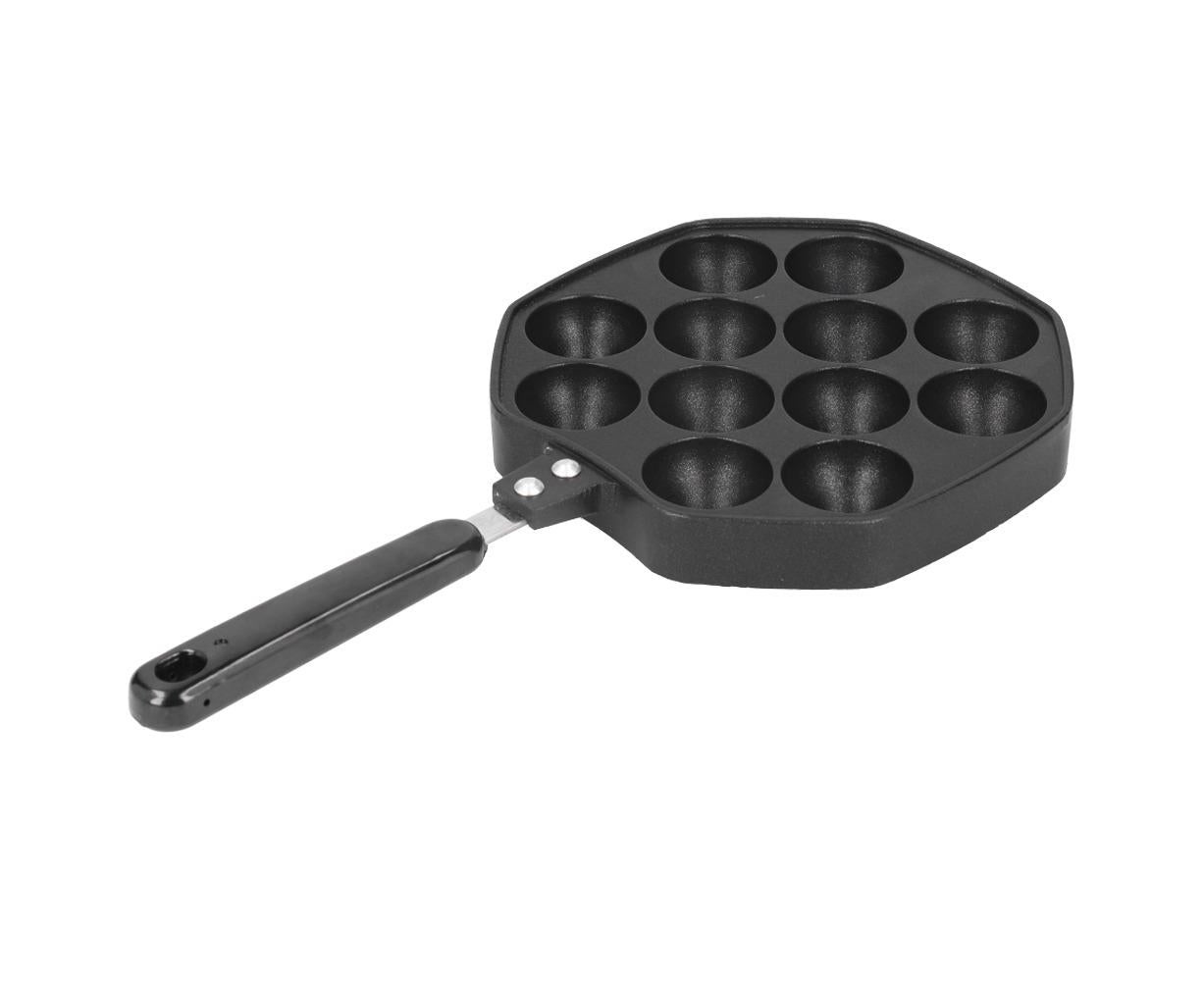 12-Cavity Aluminum Takoyaki Pan, Octopus Balls Egg Puffs Baking Pan, Home Cooking Tool