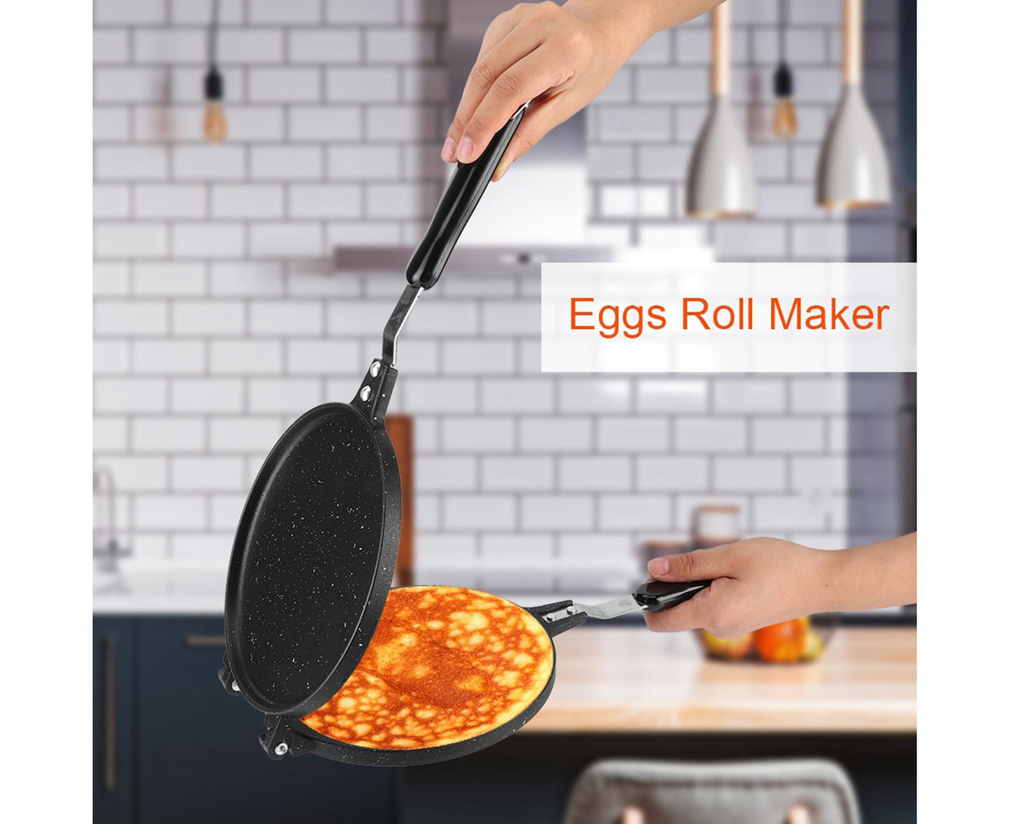 Round Shape Egg Roll Maker, Waffle Baking Mold, Kitchen Baking Tool Accessory