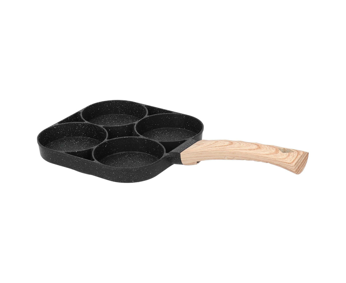 4-Hole Non-Stick Frying Pan, Egg & Pancake Cooking Pan, Induction & Gas Cooker
