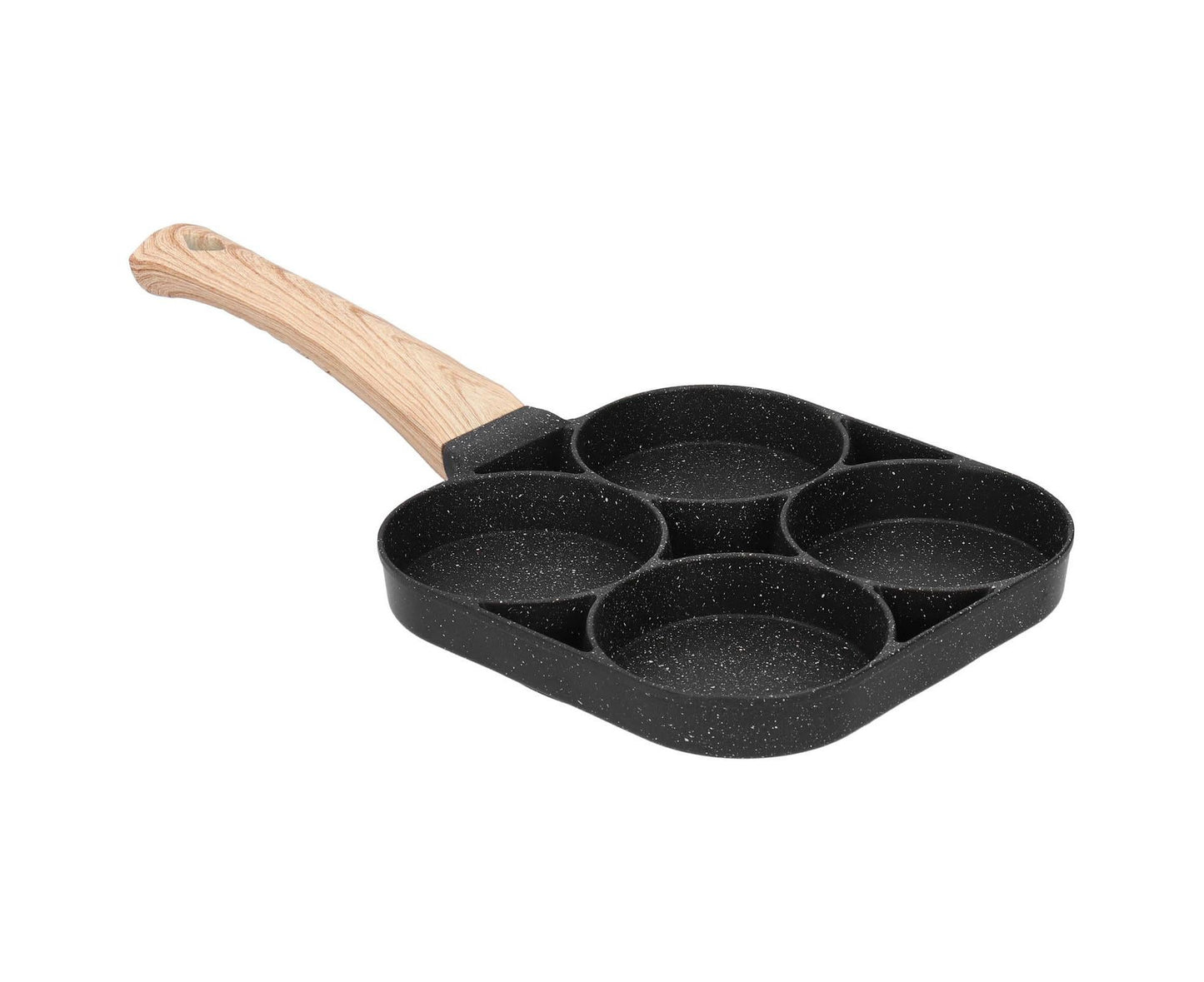 4-Hole Non-Stick Frying Pan, Egg & Pancake Cooking Pan, Induction & Gas Cooker