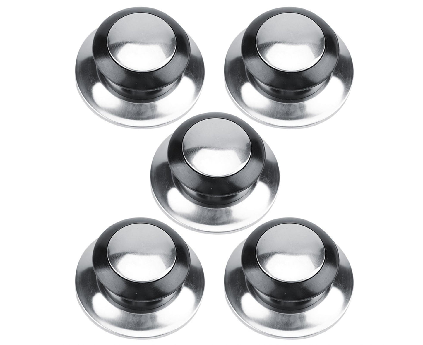 5pcs Heat-Resistant Pot Pan Lids, Knob Lifting Handle, Kitchen Cookware Replacement