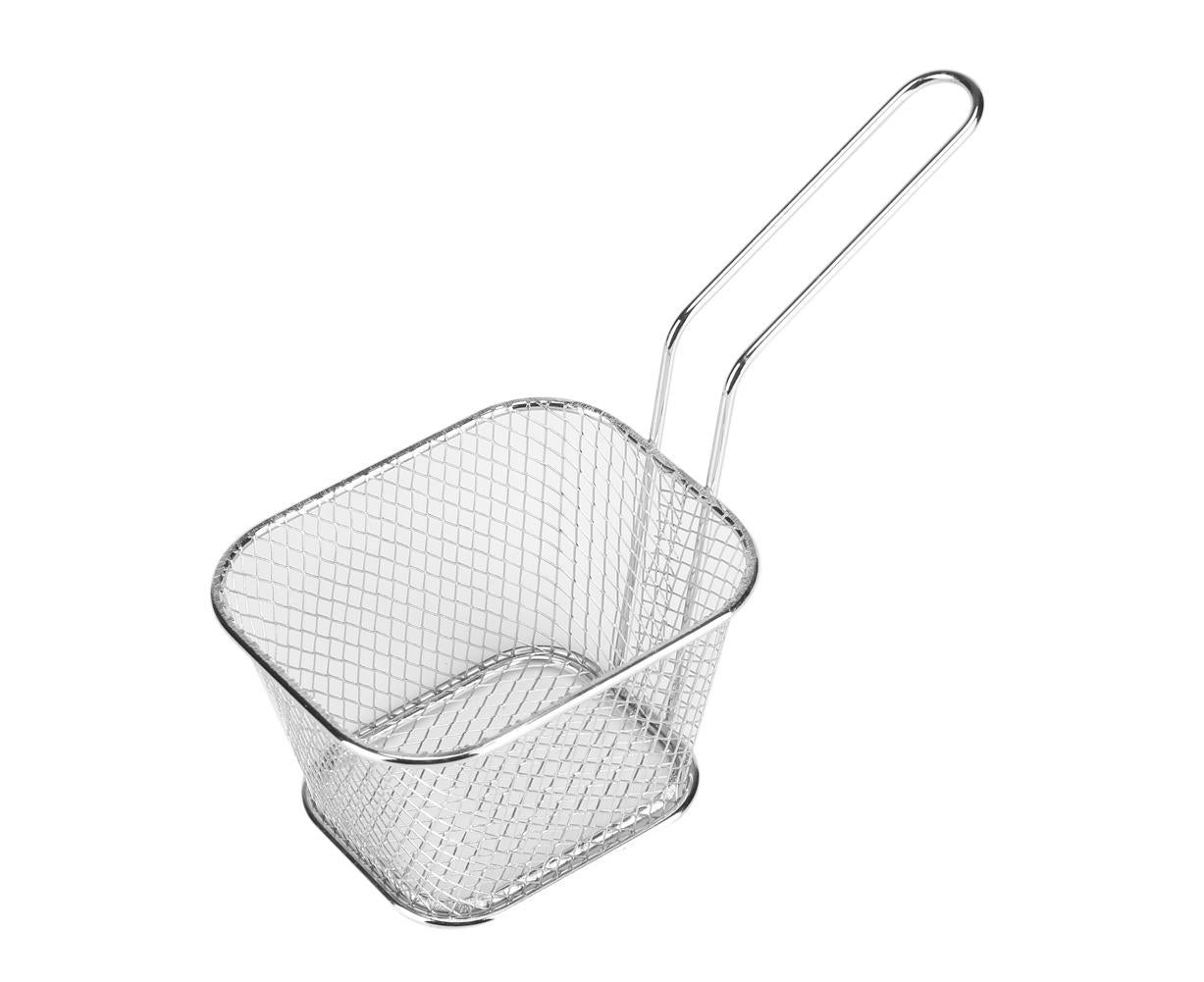 Fry Baskets, Lightweight Metal Circular Fryer Basket for Chips, Shrimp, and More