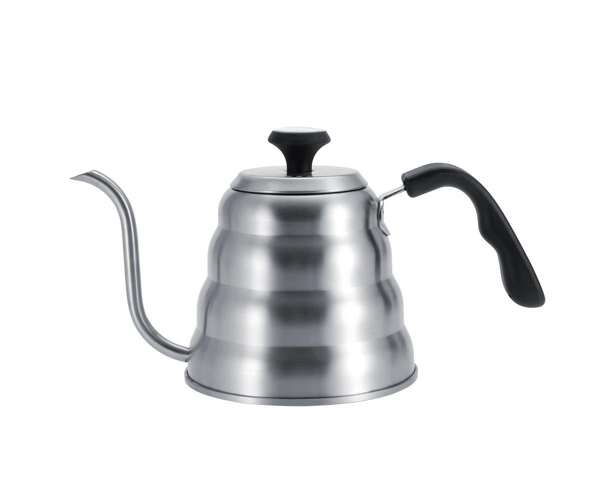 Stainless Steel Coffee Tea Pot, Drip Kettle with Gooseneck & Built-in Thermometer, 1.2L