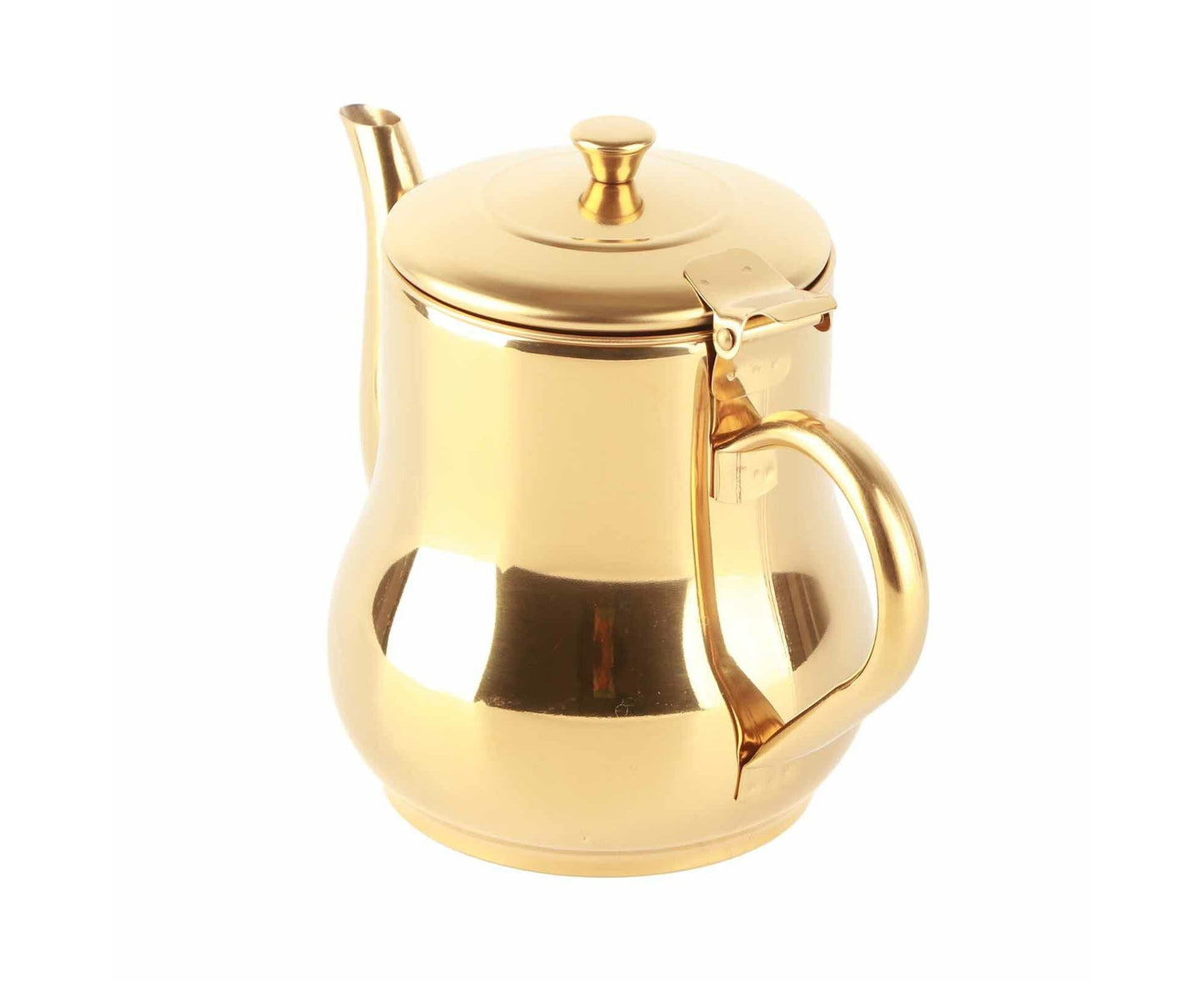 Stainless Steel Tea Pot with Filter, Rust-Proof, Durable Oil Strainer Pot for Hotels & Homes, 500ml, Gold