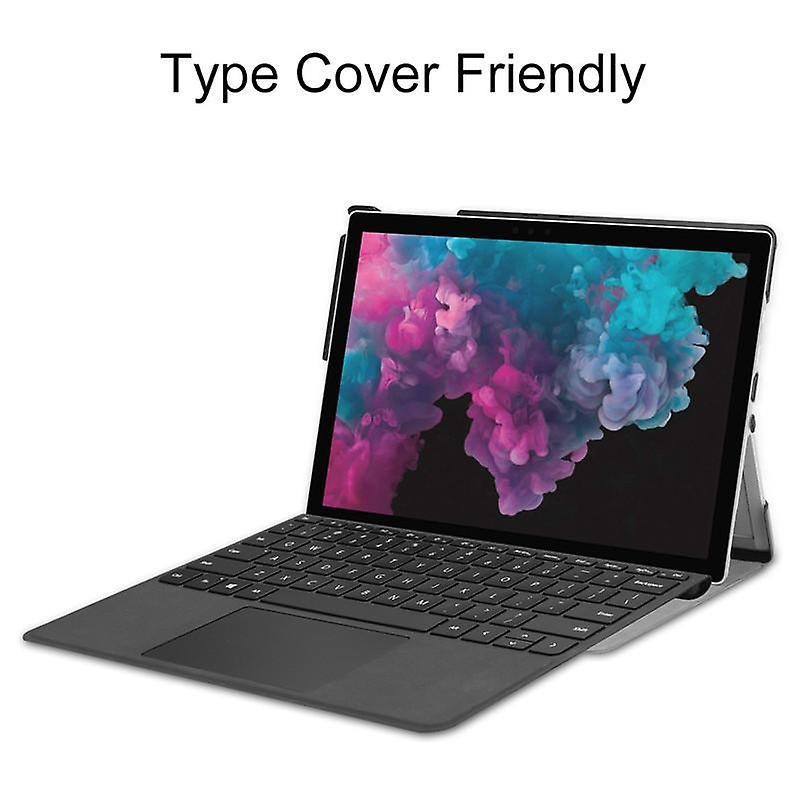Case Ultra thin folio PU leather shell for Surface Pro 7 Grey