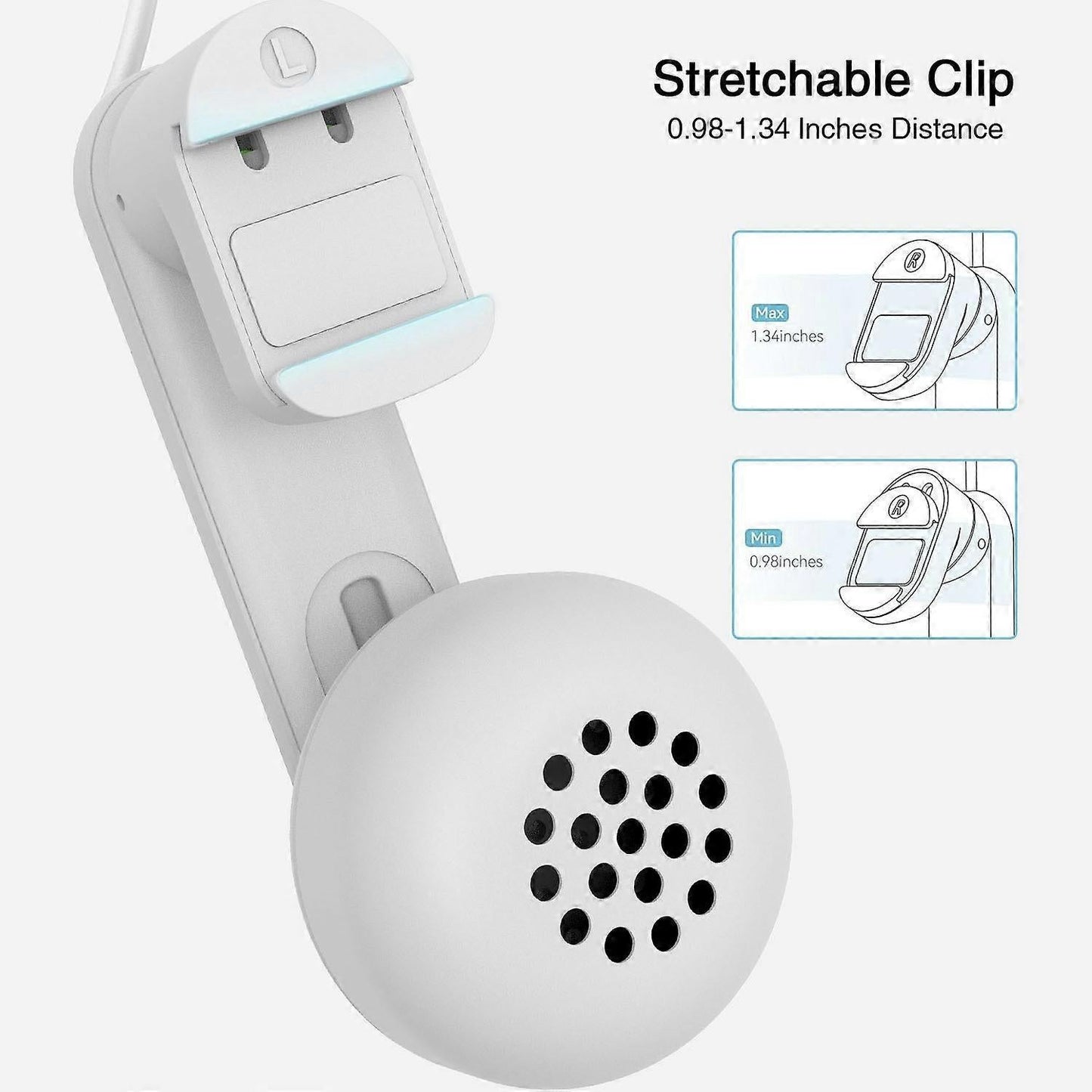 Type A Wired Earphones for Meta Quest 2/3 VR Headset Accessories 3.5mm Headphone with Stretchable