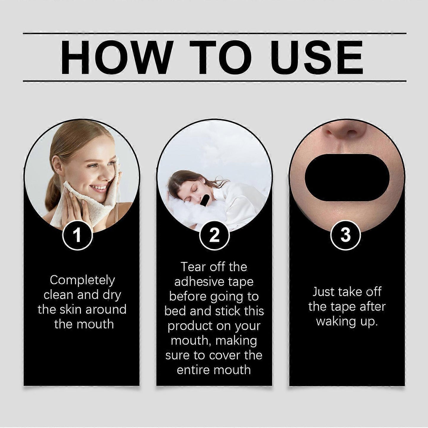 Mouth Plaster Against Snoring, Mouth Tape for Sleeping, Snoring Stopper, Anti Snoring Snoring Stopper Against Snoring Snoring Plaster