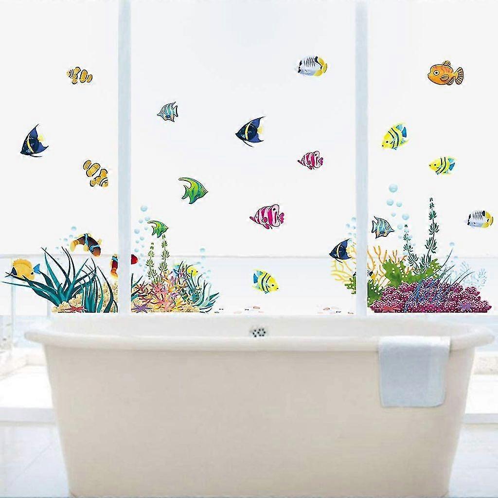 Colorful Wall Stickers I Murals: 130 X 42cm I Wall Tattoo Bathroom Tile Sticker