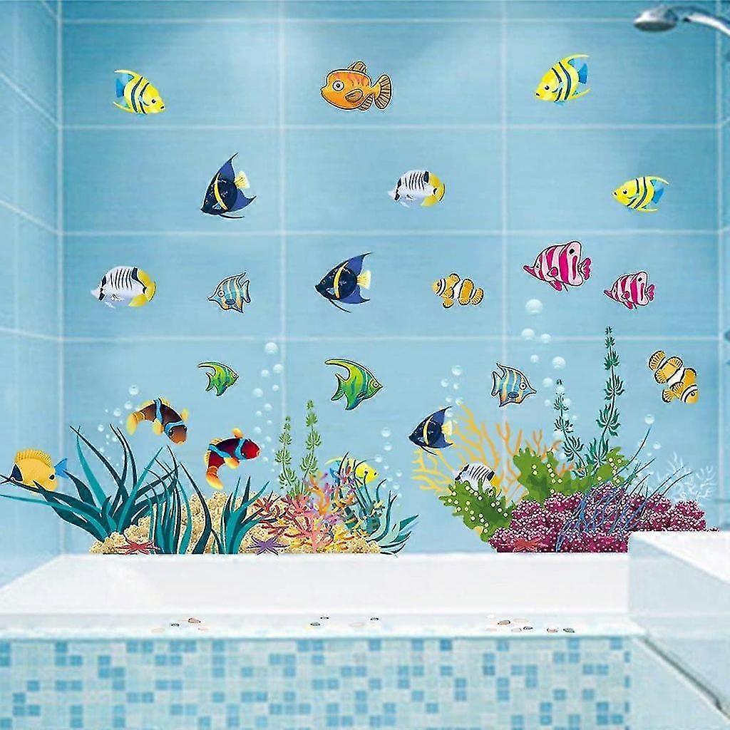 Colorful Wall Stickers I Murals: 130 X 42cm I Wall Tattoo Bathroom Tile Sticker