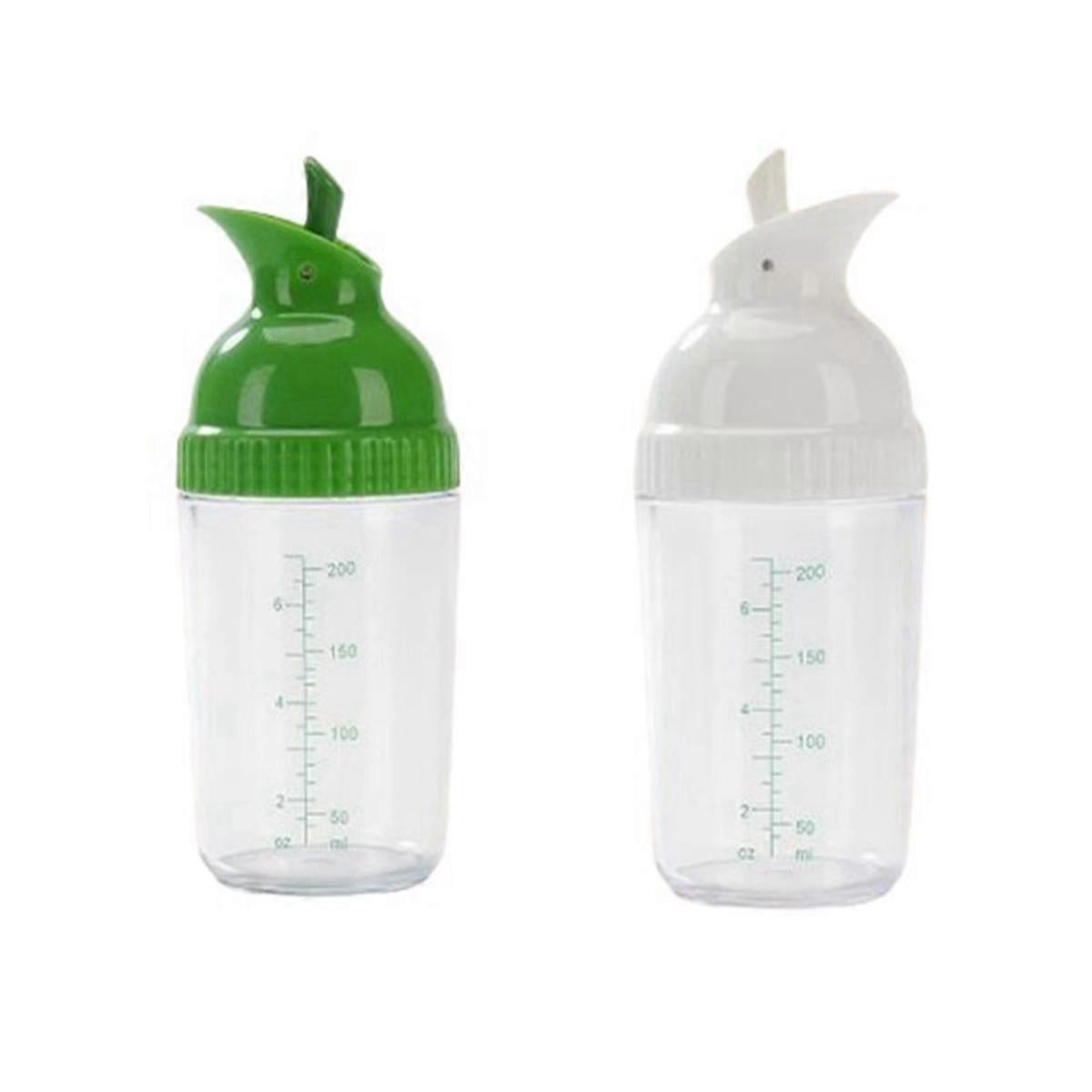 2pcs Salad Dressing Containers Leakproof Shaker Bottles with Lid for Kitchen Use