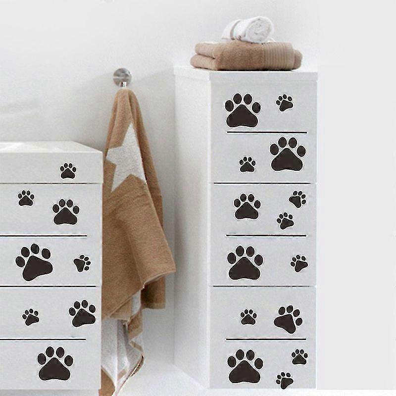 Dog Puppy Removable Vinyl Wall Sticker Dog Paw Prints Decoration