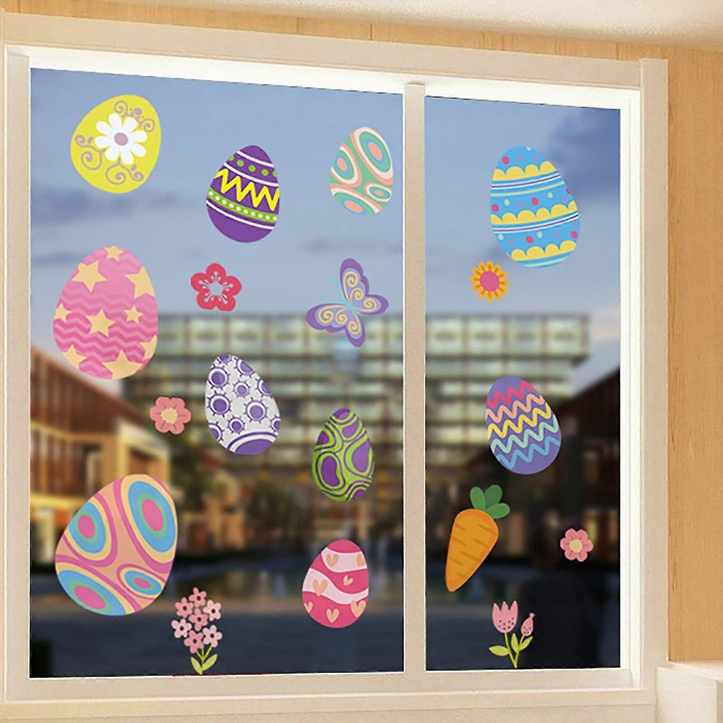 Holiday Ornaments Easter Day Stickers Window Glass Stickers Fridge Stickers