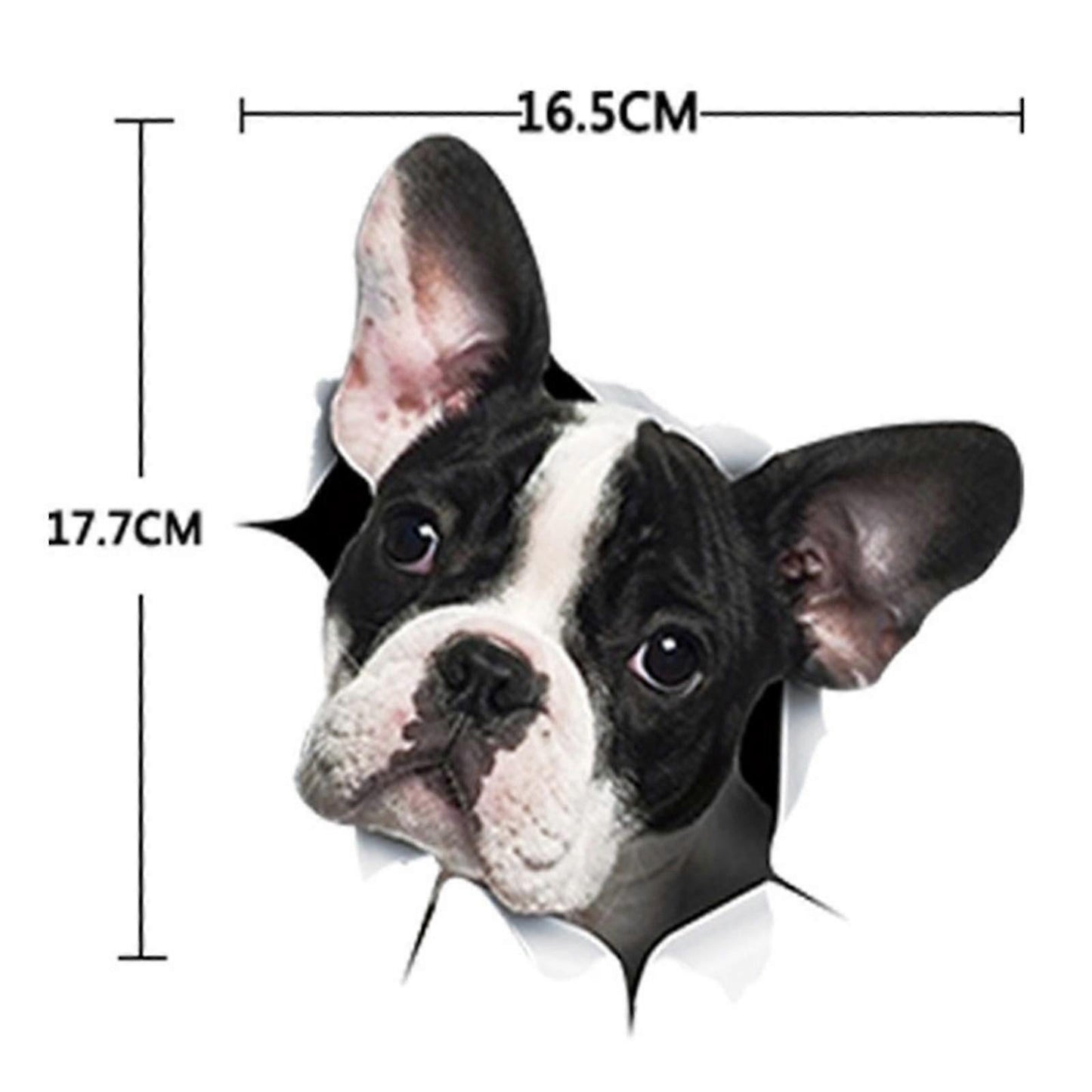 Car Decals, Dog Car Stickers Dogs Lover Car Crack Decal 3d Realistic
