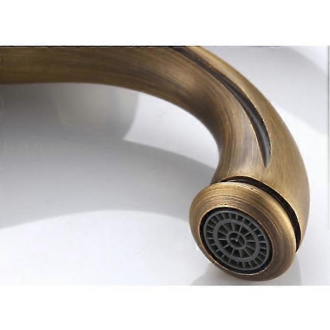 Bathroom Sink Faucet Nostalgia Brushed Brass Bathroom Faucet