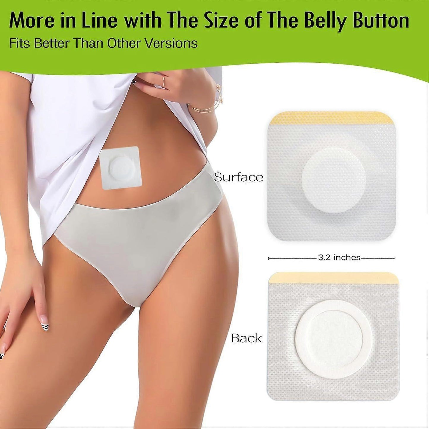 12PCS Hypoallergenic Castor Oil Pack Wrap for Belly Button, Disposable Castor Oil Wrap Pat