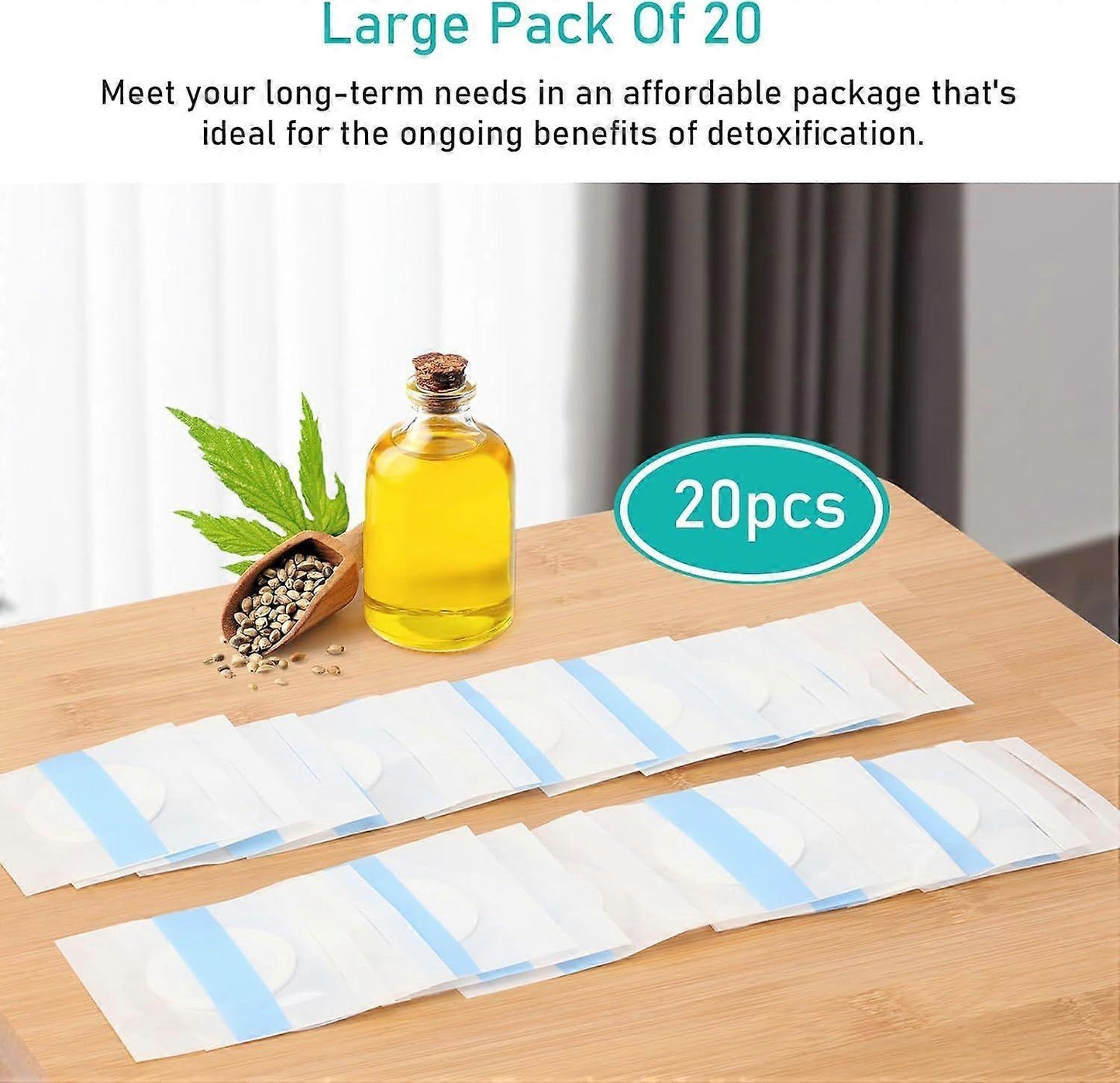 20Pack Disposable Organic Castor Oil Pack Wrap for Belly Button - Clean and secure Alternat
