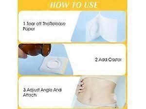 50pcs Castor Oil Patches Disposable Belly Button Castor Oil Packs Self Adhesive