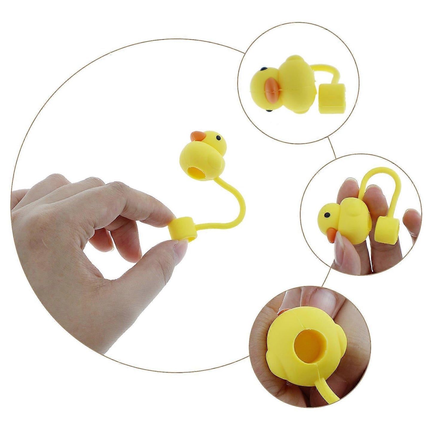 Animal Straw Covers for Stanley Cup, Reusable Straw Lids for Water Bottles