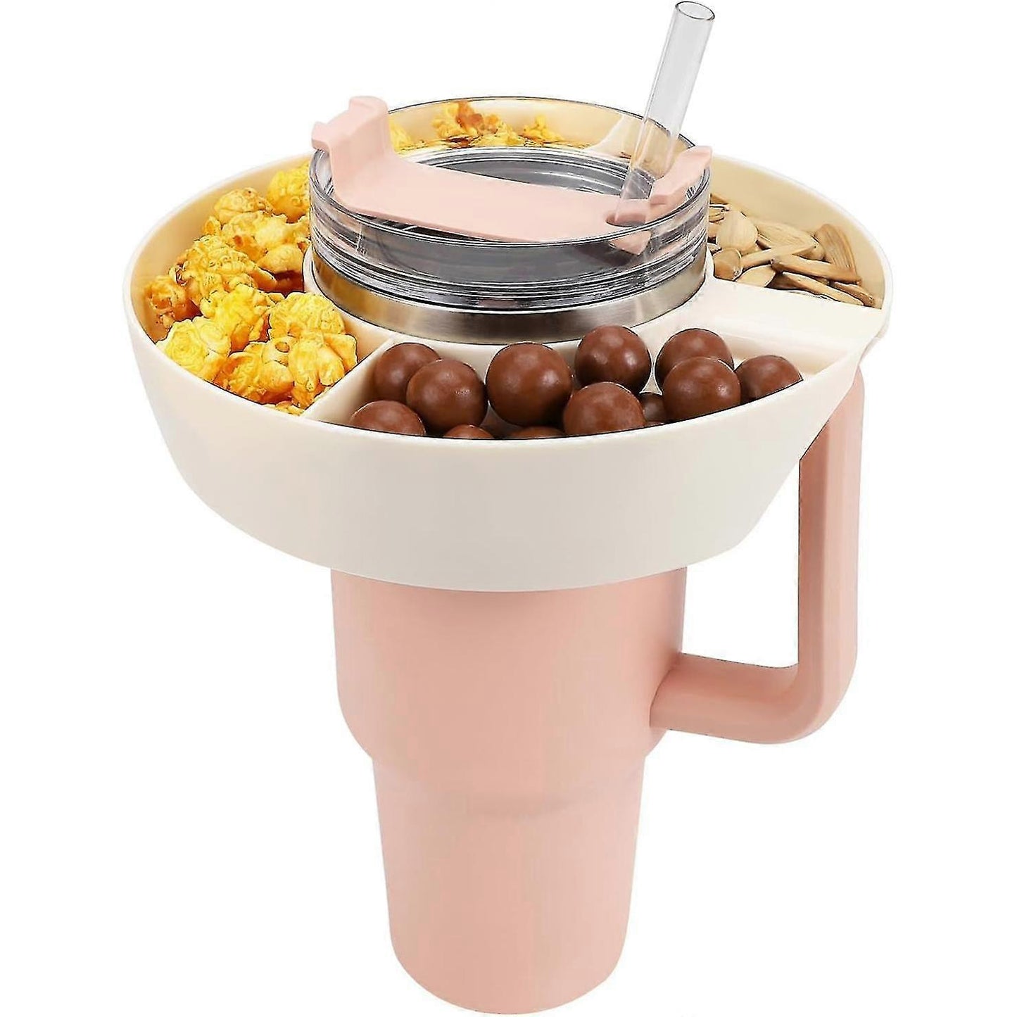 Snack Bowl for Stanley Cup, Reusable Snack Ring Compatible with Stanley Quencher H2.0 40OZ Tumbler with Handle, Stanley Cup