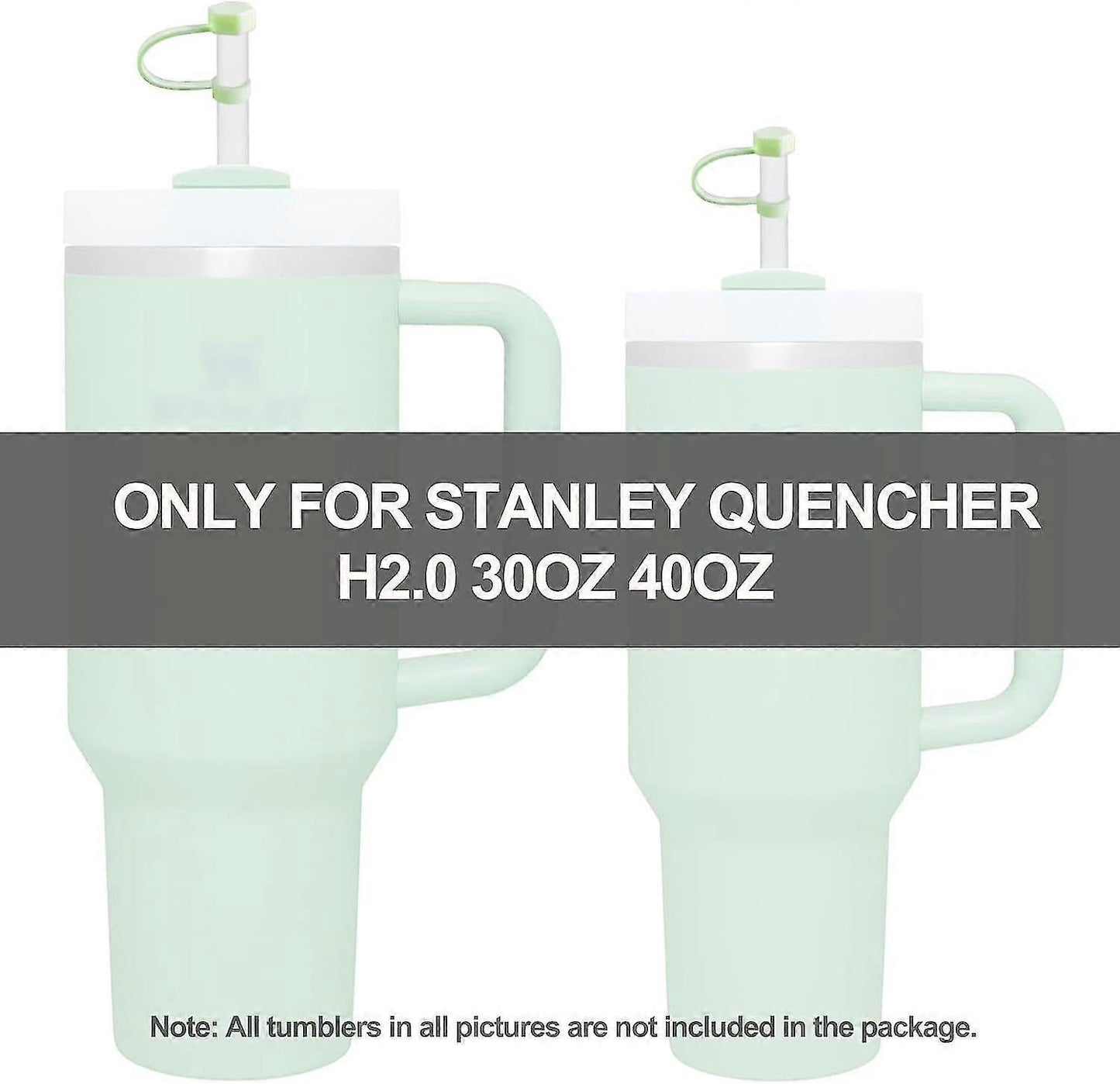 Spill Stopper For Stanley Cup 2.0 30oz & 40oz Set Of 4, Silicone Leak Proof Stopper For Stanley Tumbler, Cup Accessories Includes Straw Cover