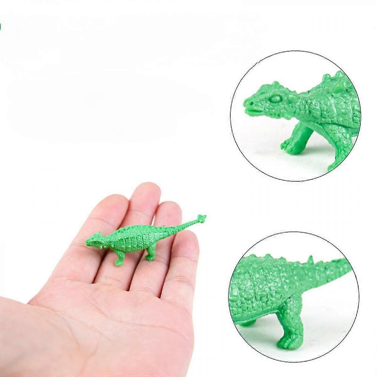 24pcs Mini Dinosaur Figures And Dinosaur Skeletons, Plastic Dinosaurs Assorted Dinosaur Cake Toppers For Girls Boys Ages 3 and up