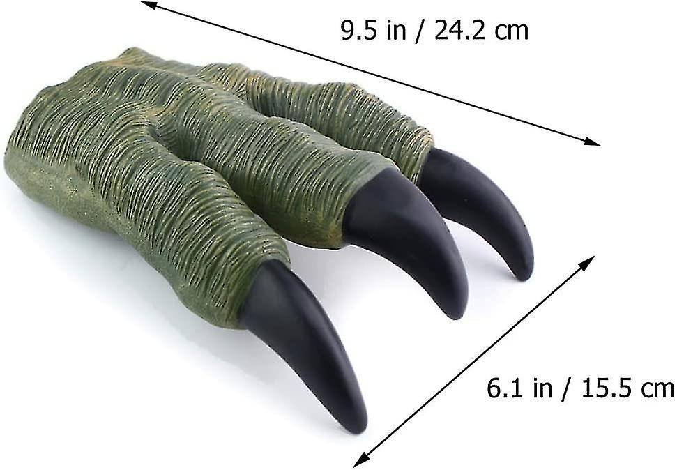 Dinosaur Claw Dinosaur Hand Toy boy and girl Dinosaur Toy Dinosaur Claw Rubber Toy Dinosaur Claw(Green)