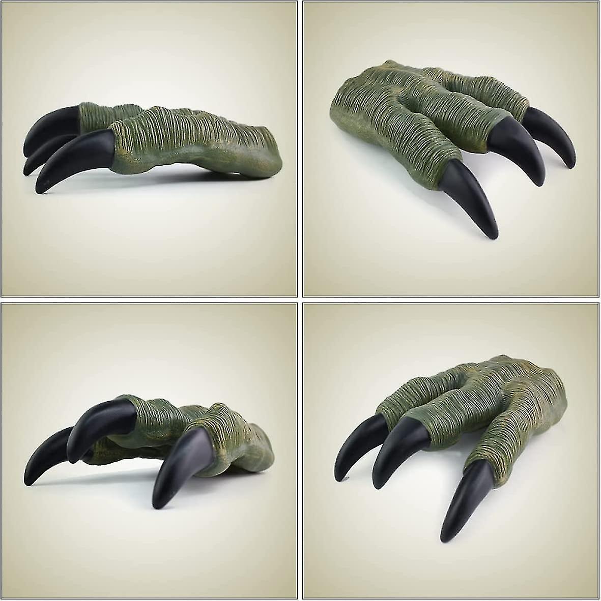 Dinosaur Claw Dinosaur Hand Toy boy and girl Dinosaur Toy Dinosaur Claw Rubber Toy Dinosaur Claw(Green)