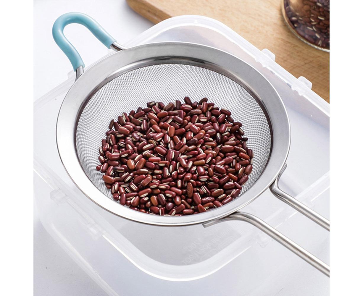 Stainless Steel Flour Sieve Sifter Screen Mesh Strainer Colander Kitchen Tool-3