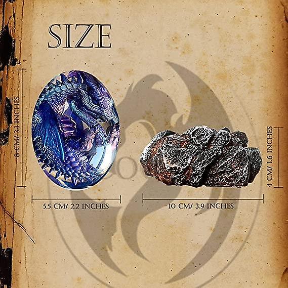 Dragons Egg, Crystal Lava Dragon Egg with Luminous Base, Handmade Sculpture Dragon Eggs Resin Orname