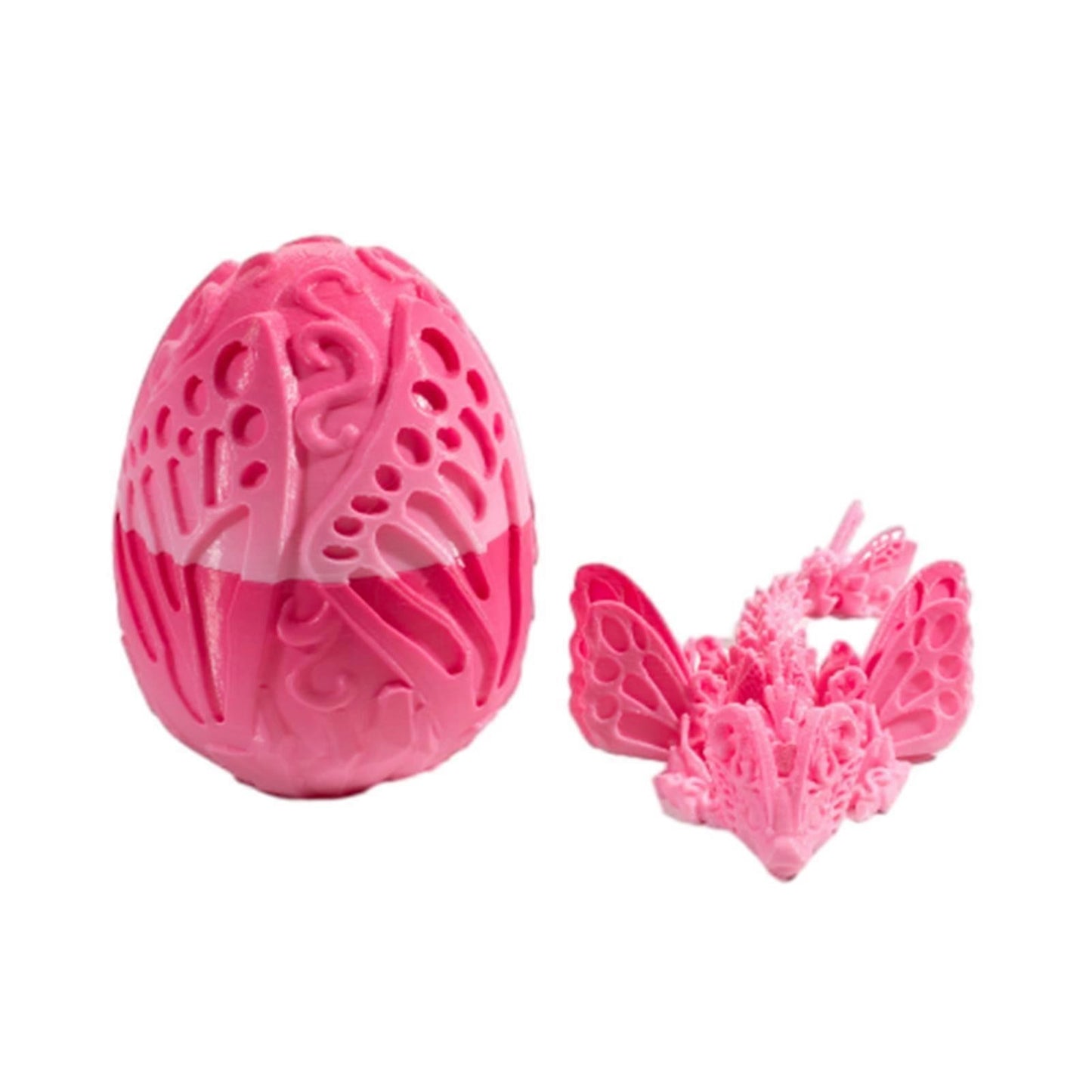 Butterfly 3D Printed Dragon Egg Articulated Dragon Fidget Toy with Dragon Egg, Figurine Decor babies Adults Dragon Toys Party Favor Stuffers