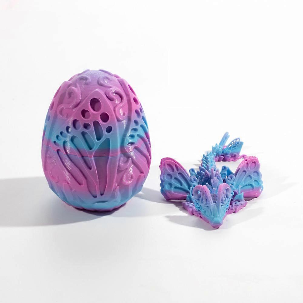 Butterfly 3D Printed Dragon Egg Articulated Dragon Fidget Toy with Dragon Egg, Figurine Decor babies Adults Dragon Toys Party Favor Stuffers