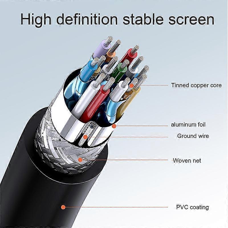 60cm-2m Micro HDMI to HDMI Male Coiled Cable