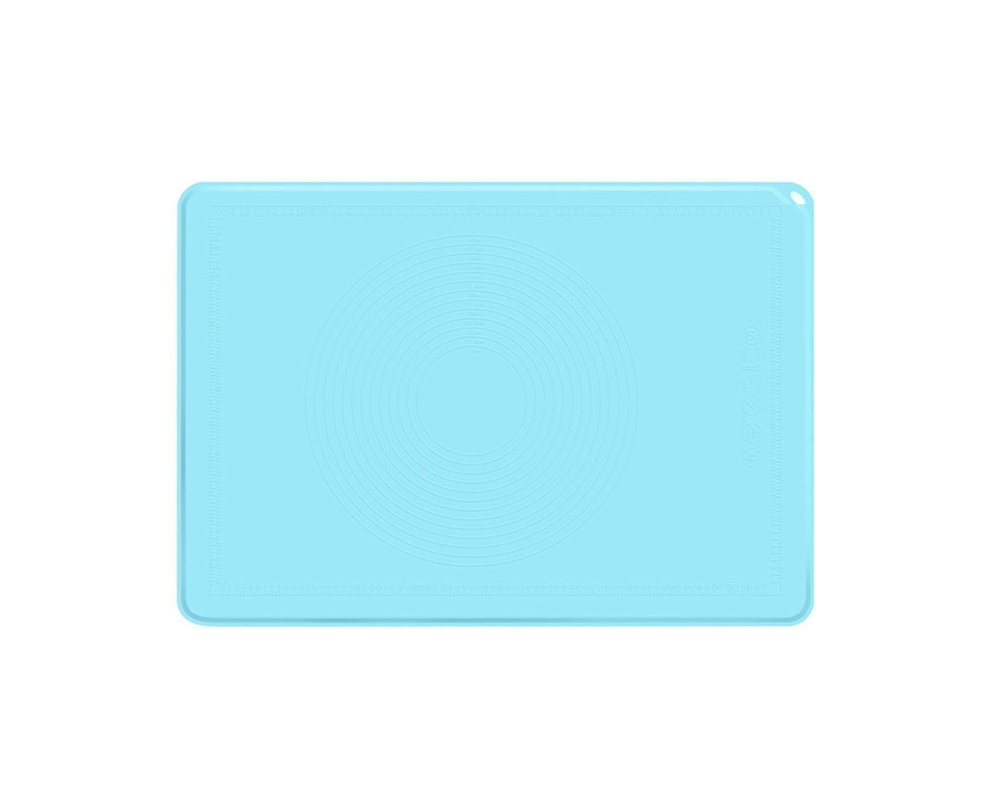Pastry Mat Non-stick Silica Gel Dough Rolling Mat-Blue S