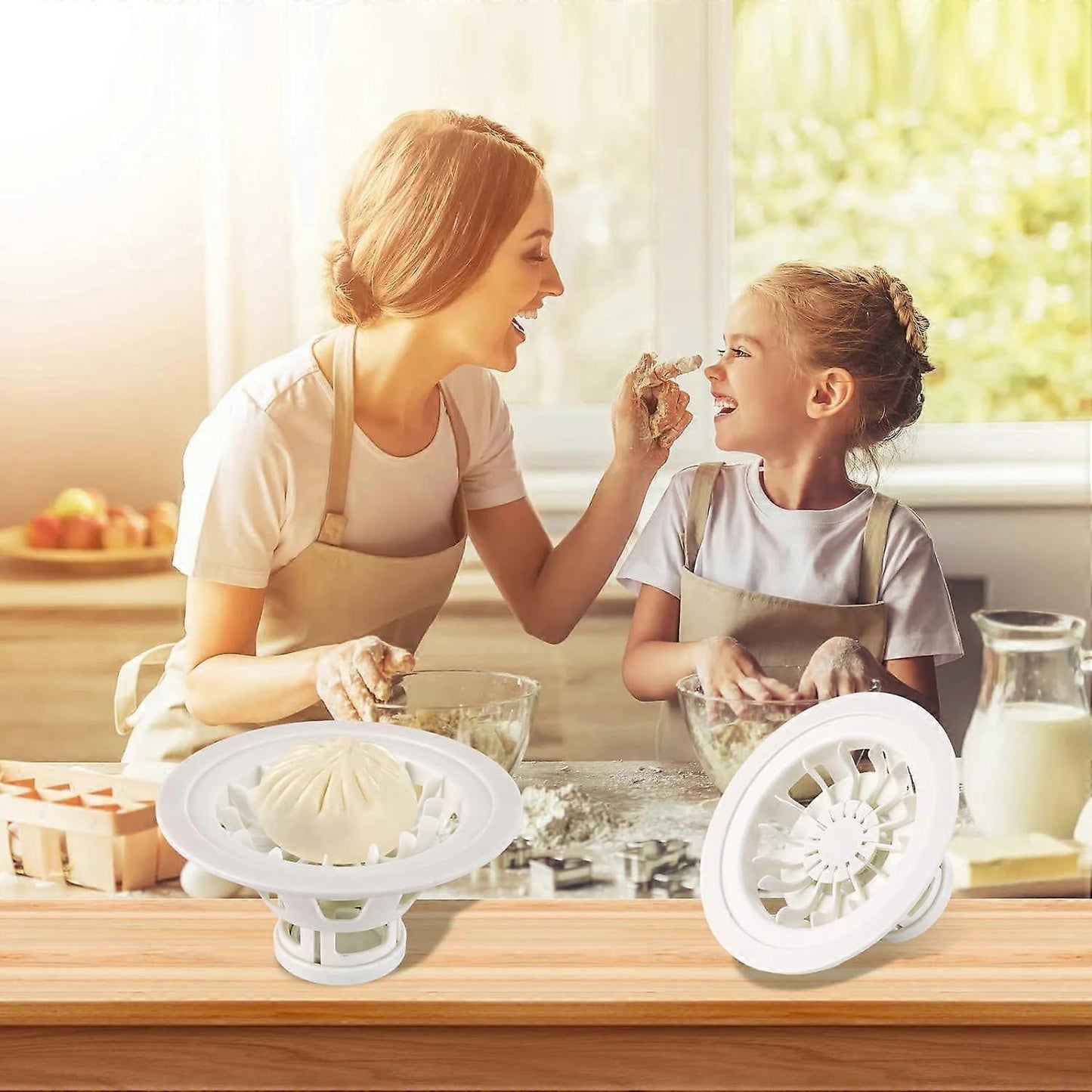 7" Baozi & Dumpling Maker Mold for Home Kitchen