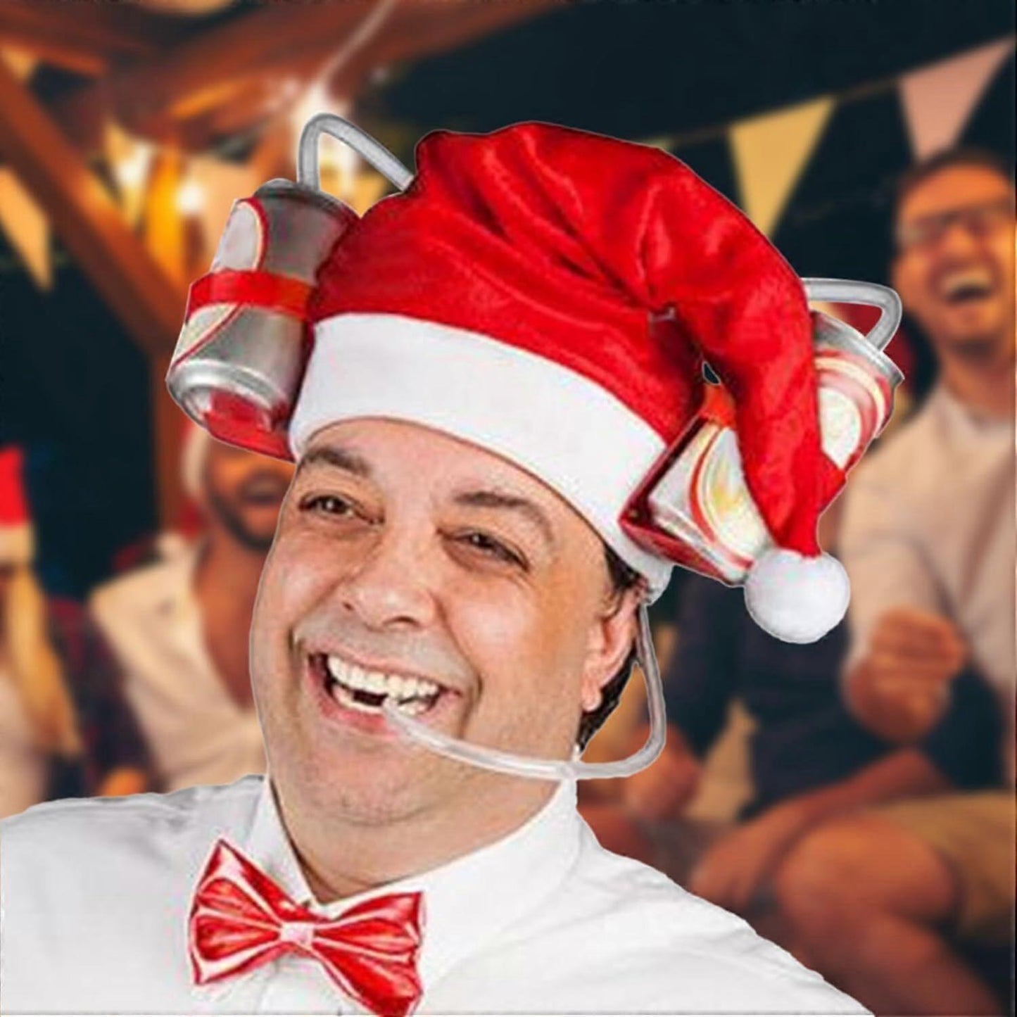 Adjustable Drinking Helmet Can Holder - Beer Hat