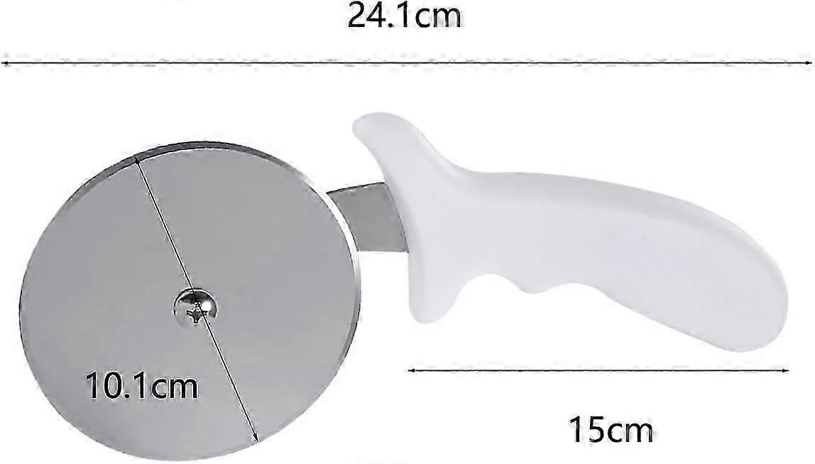 Stainless Steel Pizza Cutter with Non-Slip Handle